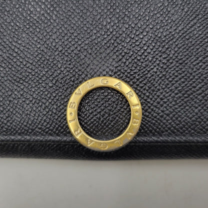 【中古品】【メンズ/レディース】 BVLGARI ブルガリ 280526 ブルガリ・ブルガリ ラージウォレット 財布 長財布 181-260807-cs-23-izu カラー：ブラック 万代Net店