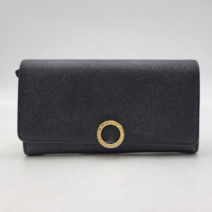 【中古品】【メンズ/レディース】 BVLGARI ブルガリ 280526 ブルガリ・ブルガリ ラージウォレット 財布 長財布 181-260807-cs-23-izu カラー：ブラック 万代Net店