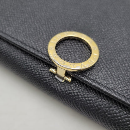 【中古品】【メンズ/レディース】 BVLGARI ブルガリ 280526 ブルガリ・ブルガリ ラージウォレット 財布 長財布 181-260807-cs-23-izu カラー：ブラック 万代Net店