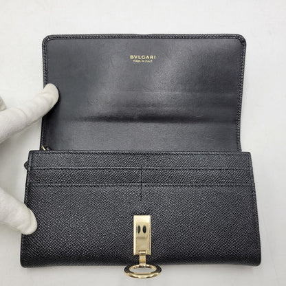 【中古品】【メンズ/レディース】 BVLGARI ブルガリ 280526 ブルガリ・ブルガリ ラージウォレット 財布 長財布 181-260807-cs-23-izu カラー：ブラック 万代Net店