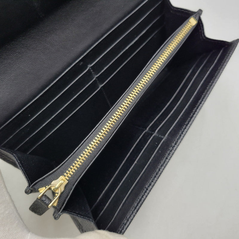 【中古品】【メンズ/レディース】 BVLGARI ブルガリ 280526 ブルガリ・ブルガリ ラージウォレット 財布 長財布 181-260807-cs-23-izu カラー：ブラック 万代Net店