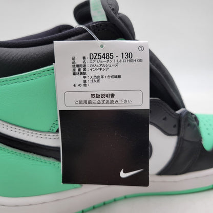 【中古美品】【メンズ】 NIKE ナイキ DZ5485-130 AIR JORDAN 1 HIGH OG エア ジョーダン ワン ハイ オリジナル スニーカー シューズ 靴 160-260807-cs-28-izu サイズ：27cm カラー：WHITE/BLACK-GREEN GLOW 万代Net店