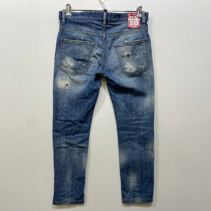 【現状渡し品】【メンズ】 DSQUARED2 ディースクエアード SKATER JEAN S71LB0720 S30664 スケーター ジーンズ デニムパンツ 152-260818-as-11-izu サイズ：48 カラー：インディゴ 万代Net店