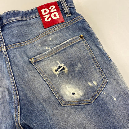 【現状渡し品】【メンズ】 DSQUARED2 ディースクエアード SKATER JEAN S71LB0720 S30664 スケーター ジーンズ デニムパンツ 152-260818-as-11-izu サイズ：48 カラー：インディゴ 万代Net店