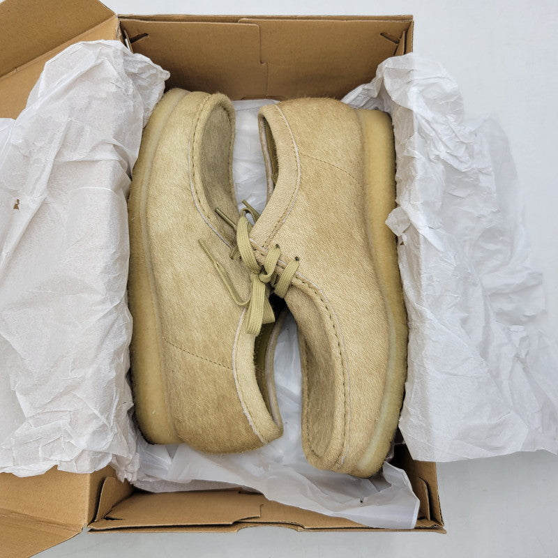 【中古品】【メンズ】 Clarks クラークス WALLABEE 26173635 ワラビー シューズ 靴 164-260808-as-08-izu サイズ：US9.5 カラー：ベージュ 万代Net店