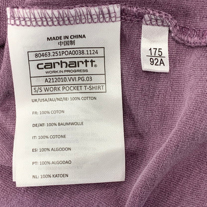 【中古品】【メンズ】 CARHARTT WIP カーハート ダブリューアイピー A212010 SS WORK POCKET T-SHIRT ショートスリーブ ワーク ポケット Tシャツ トップス 半袖 142-260814-cs-21-izu サイズ：M カラー：パープル 万代Net店