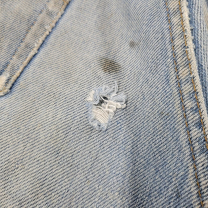 【現状渡し品】【メンズ】 Levi's リーバイス SMALL E 501 DENIM PANTS デニムパンツ ジーンズ 刻印6 USA製 不均等V ポケットダブルステッチ 収縮率8％ 157-260808-as-03-izu サイズ：28×34 カラー：ライトインディゴ 万代Net店
