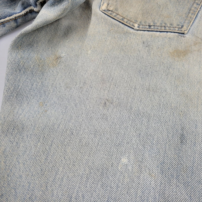 【現状渡し品】【メンズ】 Levi's リーバイス SMALL E 501 DENIM PANTS デニムパンツ ジーンズ 刻印6 USA製 不均等V ポケットダブルステッチ 収縮率8％ 157-260808-as-03-izu サイズ：28×34 カラー：ライトインディゴ 万代Net店