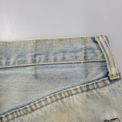 【現状渡し品】【メンズ】 Levi's リーバイス SMALL E 501 DENIM PANTS デニムパンツ ジーンズ 刻印6 USA製 不均等V ポケットダブルステッチ 収縮率8％ 157-260808-as-03-izu サイズ：28×34 カラー：ライトインディゴ 万代Net店