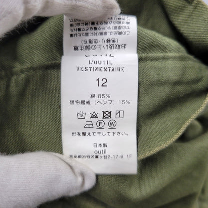 【中古品】【メンズ】 OUTIL ウティ PANTALON BLESLE パンタロン ブレル パンツ 151-260808-as-05-izu サイズ：12 カラー：カーキ 万代Net店