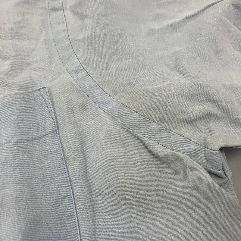 【中古品】【メンズ】 Polo by Ralph Lauren ポロバイラルフローレン CALDWELL ORANGE PONY OPENCOLLAR SHIRT オレンジポニー オープンカラーシャツ 半袖 146-260822-as-08-izu サイズ：M カラー：ライトブルー 万代Net店