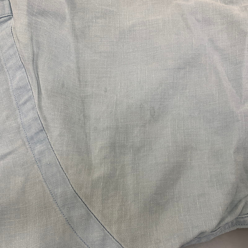 【中古品】【メンズ】 Polo by Ralph Lauren ポロバイラルフローレン CALDWELL ORANGE PONY OPENCOLLAR SHIRT オレンジポニー オープンカラーシャツ 半袖 146-260822-as-08-izu サイズ：M カラー：ライトブルー 万代Net店