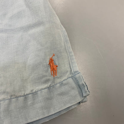 【中古品】【メンズ】 Polo by Ralph Lauren ポロバイラルフローレン CALDWELL ORANGE PONY OPENCOLLAR SHIRT オレンジポニー オープンカラーシャツ 半袖 146-260822-as-08-izu サイズ：M カラー：ライトブルー 万代Net店