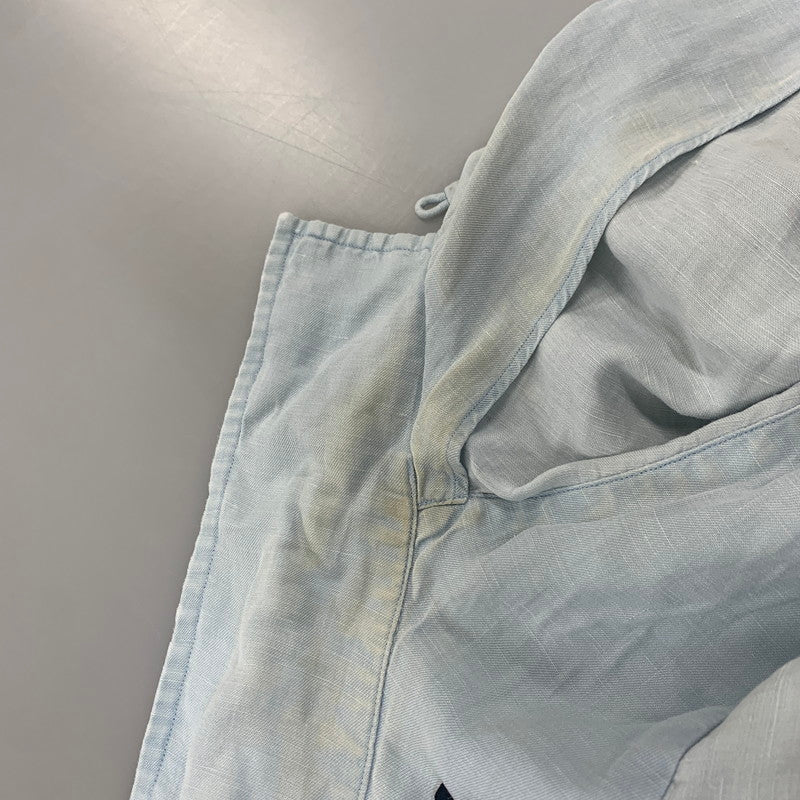 【中古品】【メンズ】 Polo by Ralph Lauren ポロバイラルフローレン CALDWELL ORANGE PONY OPENCOLLAR SHIRT オレンジポニー オープンカラーシャツ 半袖 146-260822-as-08-izu サイズ：M カラー：ライトブルー 万代Net店