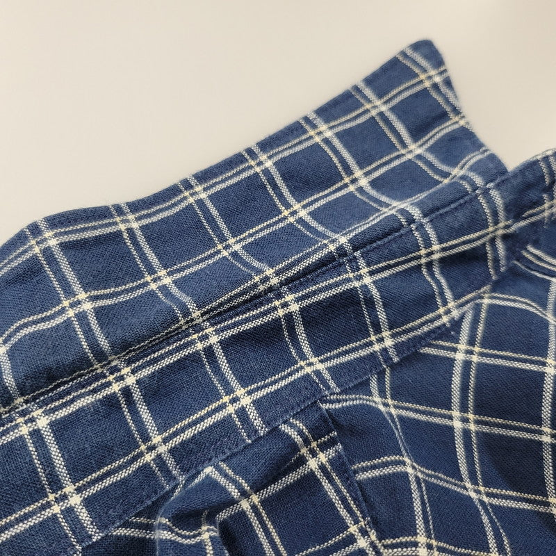 【中古品】【メンズ】 L.L.BEAN エルエルビーン 香港製 SS CHECK SHIRT ショートスリーブ チェック シャツ トップス 146-260815-kh-04-izu サイズ：L カラー：ブルー系 万代Net店