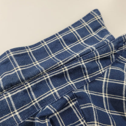 【中古品】【メンズ】 L.L.BEAN エルエルビーン 香港製 SS CHECK SHIRT ショートスリーブ チェック シャツ トップス 146-260815-kh-04-izu サイズ：L カラー：ブルー系 万代Net店