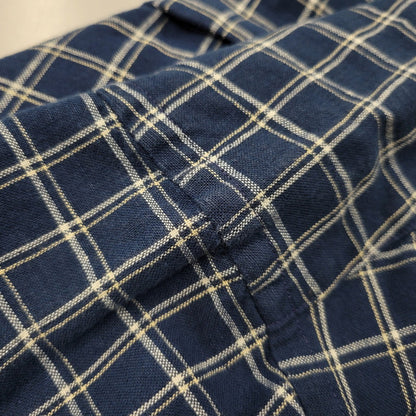 【中古品】【メンズ】 L.L.BEAN エルエルビーン 香港製 SS CHECK SHIRT ショートスリーブ チェック シャツ トップス 146-260815-kh-04-izu サイズ：L カラー：ブルー系 万代Net店