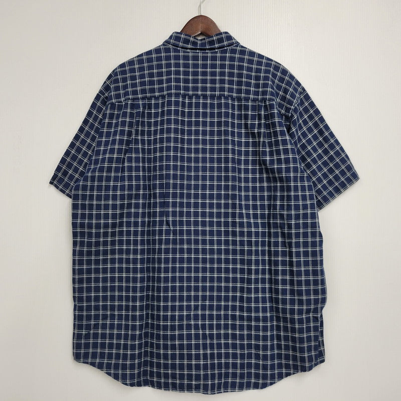 【中古品】【メンズ】 L.L.BEAN エルエルビーン 香港製 SS CHECK SHIRT ショートスリーブ チェック シャツ トップス 146-260815-kh-04-izu サイズ：L カラー：ブルー系 万代Net店