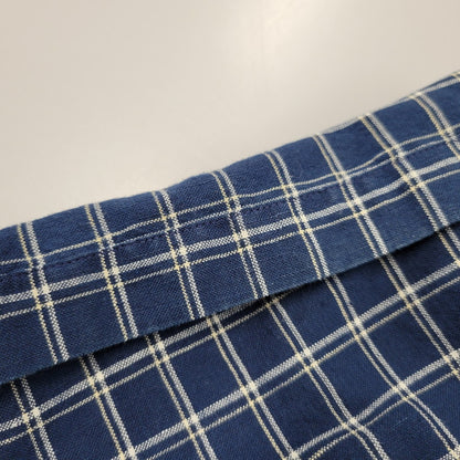 【中古品】【メンズ】 L.L.BEAN エルエルビーン 香港製 SS CHECK SHIRT ショートスリーブ チェック シャツ トップス 146-260815-kh-04-izu サイズ：L カラー：ブルー系 万代Net店