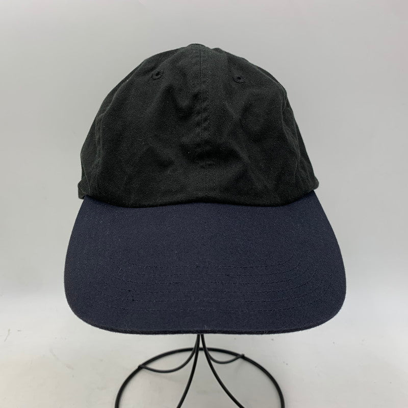 【中古品】【メンズ/レディース】 KIJIMA TAKAYUKI キジマタカユキ 23201-1LD 6PANEL TWO TONE CAP ツートーンキャップ 帽子 185-260818-ya-13-izu サイズ：F カラー：ブラック×ネイビー 万代Net店