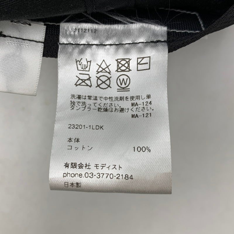 【中古品】【メンズ/レディース】 KIJIMA TAKAYUKI キジマタカユキ 23201-1LD 6PANEL TWO TONE CAP ツートーンキャップ 帽子 185-260818-ya-13-izu サイズ：F カラー：ブラック×ネイビー 万代Net店