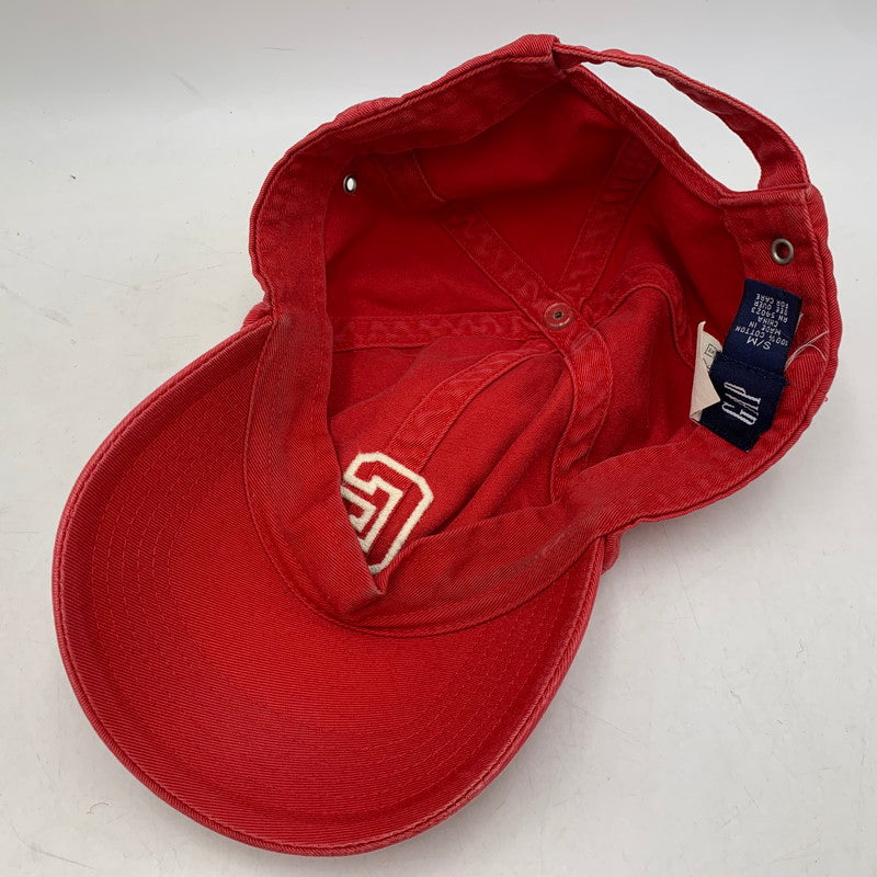 【中古品】【メンズ/レディース】 OLD GAP オールド ギャップ G LOGO CAP ロゴ キャップ 帽子 185-260818-ya-14-izu サイズ：S/M カラー：レッド 万代Net店