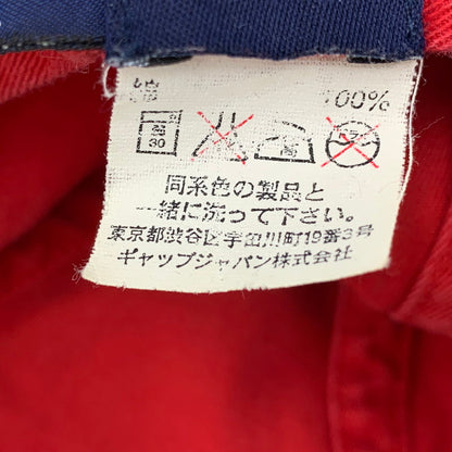【中古品】【メンズ/レディース】 OLD GAP オールド ギャップ G LOGO CAP ロゴ キャップ 帽子 185-260818-ya-14-izu サイズ：S/M カラー：レッド 万代Net店