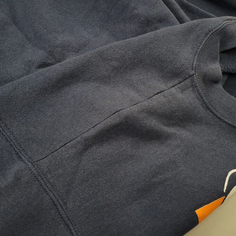 【中古品】【メンズ】 FRUIT OF THE LOOM フルーツオブザルーム USA製 FREEZE NEW YORK GRAPHIC SWEATSHIRT フリーズ ニューヨーク グラフィック スウェットシャツ トップス 146-260815-kh-06-izu サイズ：L カラー：ネイビー 万代Net店