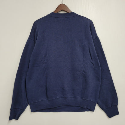 【中古品】【メンズ】 FRUIT OF THE LOOM フルーツオブザルーム USA製 FREEZE NEW YORK GRAPHIC SWEATSHIRT フリーズ ニューヨーク グラフィック スウェットシャツ トップス 146-260815-kh-06-izu サイズ：L カラー：ネイビー 万代Net店