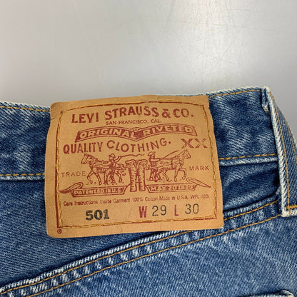 【中古品】【メンズ】 Levi's リーバイス 501 DENIM PANTS 501-0115 デニムパンツ ジーンズ USA製 157-260818-as-23-izu サイズ：29×30 カラー：インディゴ 万代Net店