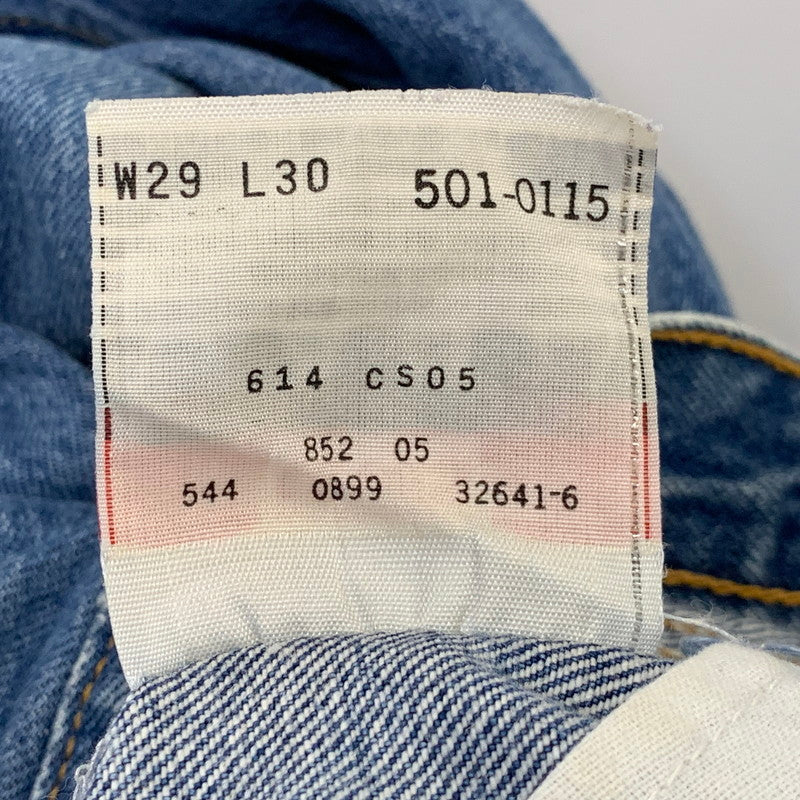 【中古品】【メンズ】 Levi's リーバイス 501 DENIM PANTS 501-0115 デニムパンツ ジーンズ USA製 157-260818-as-23-izu サイズ：29×30 カラー：インディゴ 万代Net店