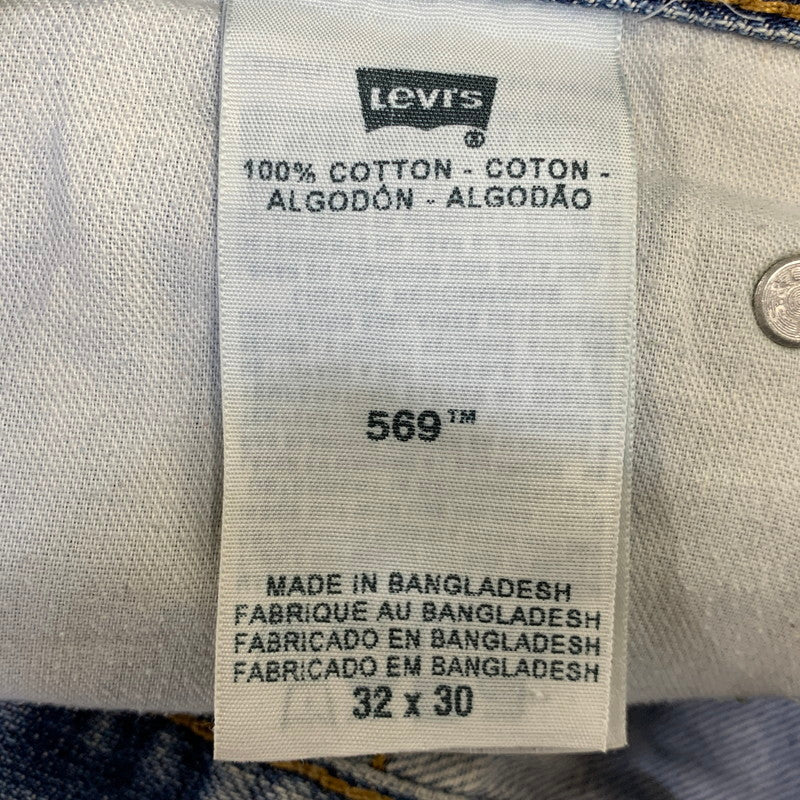 【中古品】【メンズ】 Levi's リーバイス 569 DENIM PANTS 00569-1271 デニムパンツ ジーンズ 刻印3440 158-260818-as-22-izu サイズ：32×30 カラー：インディゴ 万代Net店
