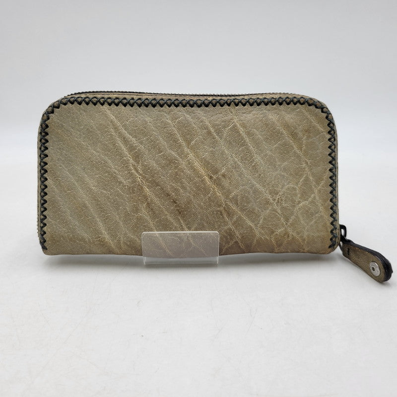 【中古品】【メンズ/レディース】 FUNNY ファニー STALLION ROUND ZIP WALLET スタリオン ラウンドジップウォレット 長財布 200-260808-as-06-izu カラー：ベージュ系 万代Net店