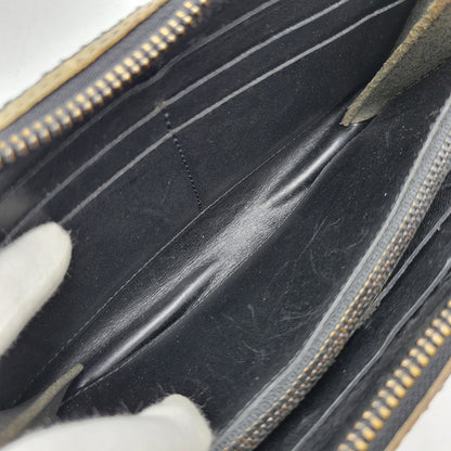 【中古品】【メンズ/レディース】 FUNNY ファニー STALLION ROUND ZIP WALLET スタリオン ラウンドジップウォレット 長財布 200-260808-as-06-izu カラー：ベージュ系 万代Net店