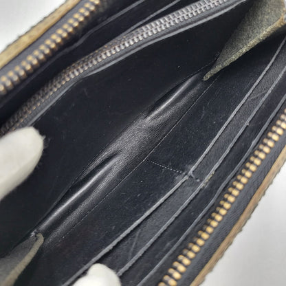 【中古品】【メンズ/レディース】 FUNNY ファニー STALLION ROUND ZIP WALLET スタリオン ラウンドジップウォレット 長財布 200-260808-as-06-izu カラー：ベージュ系 万代Net店