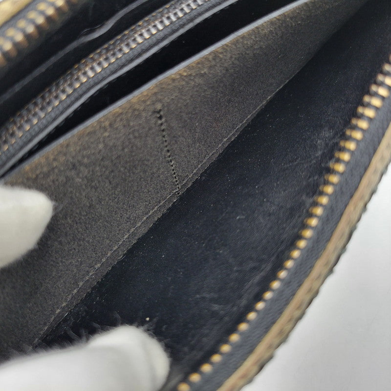 【中古品】【メンズ/レディース】 FUNNY ファニー STALLION ROUND ZIP WALLET スタリオン ラウンドジップウォレット 長財布 200-260808-as-06-izu カラー：ベージュ系 万代Net店