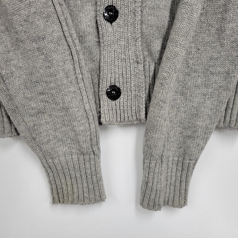 【中古品】【メンズ】 STONE ISLAND ストーンアイランド STANDCOLLAR CARDIGAN 611550LA3 スタンドカラーカーディガン 141-260808-as-01-izu サイズ：M カラー：グレー 万代Net店