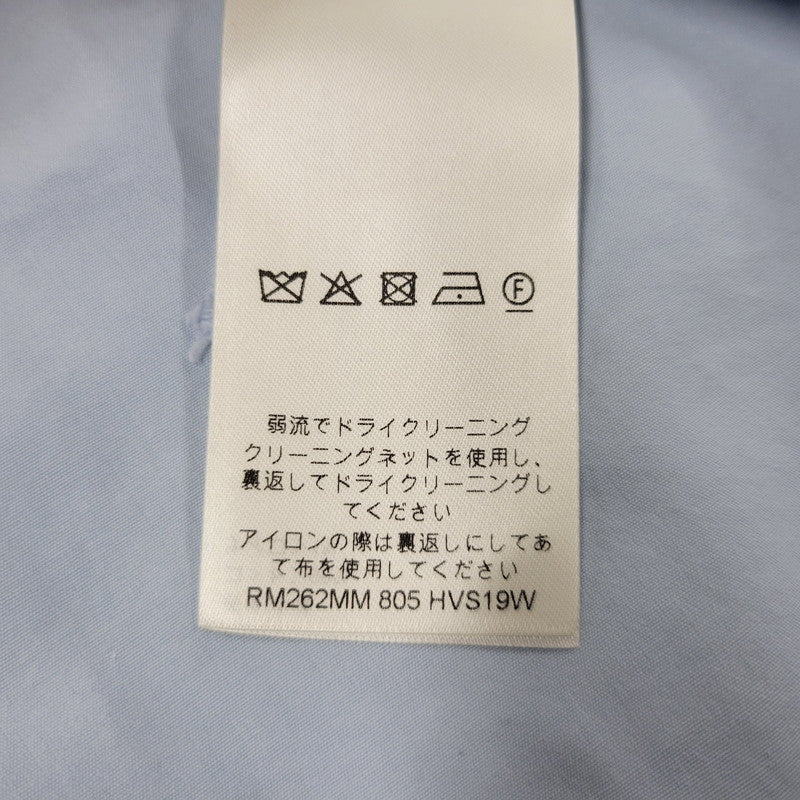 【中古品】【メンズ】 LOUIS VUITTON ルイ・ヴィトン RM262MM 805 HVS19W モノグラム ブークレ オープンカラー ショートスリーブシャツ 半袖 141-260809-as-13-izu サイズ：XL カラー：ブルー 万代Net店