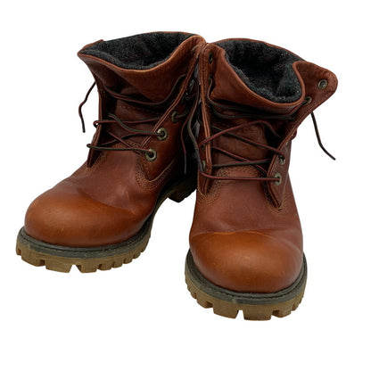【中古品】【メンズ/レディース】 TIMBERLAND ティンバーランド×WOOLRICH ウールリッチ 6751R EARTHKEEPERS LEATHER BOOTS アースキーパーズ レザー ブーツ シューズ 靴 164-260818-ya-12-izu サイズ：26cm カラー：ブラウン 万代Net店