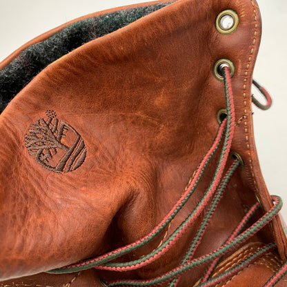 【中古品】【メンズ/レディース】 TIMBERLAND ティンバーランド×WOOLRICH ウールリッチ 6751R EARTHKEEPERS LEATHER BOOTS アースキーパーズ レザー ブーツ シューズ 靴 164-260818-ya-12-izu サイズ：26cm カラー：ブラウン 万代Net店