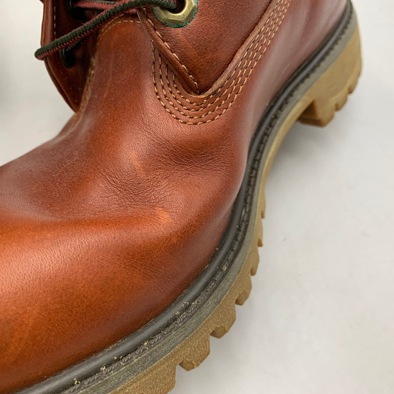 【中古品】【メンズ/レディース】 TIMBERLAND ティンバーランド×WOOLRICH ウールリッチ 6751R EARTHKEEPERS LEATHER BOOTS アースキーパーズ レザー ブーツ シューズ 靴 164-260818-ya-12-izu サイズ：26cm カラー：ブラウン 万代Net店