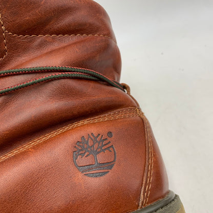【中古品】【メンズ/レディース】 TIMBERLAND ティンバーランド×WOOLRICH ウールリッチ 6751R EARTHKEEPERS LEATHER BOOTS アースキーパーズ レザー ブーツ シューズ 靴 164-260818-ya-12-izu サイズ：26cm カラー：ブラウン 万代Net店