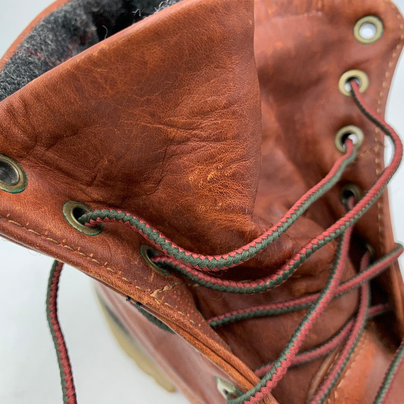 【中古品】【メンズ/レディース】 TIMBERLAND ティンバーランド×WOOLRICH ウールリッチ 6751R EARTHKEEPERS LEATHER BOOTS アースキーパーズ レザー ブーツ シューズ 靴 164-260818-ya-12-izu サイズ：26cm カラー：ブラウン 万代Net店