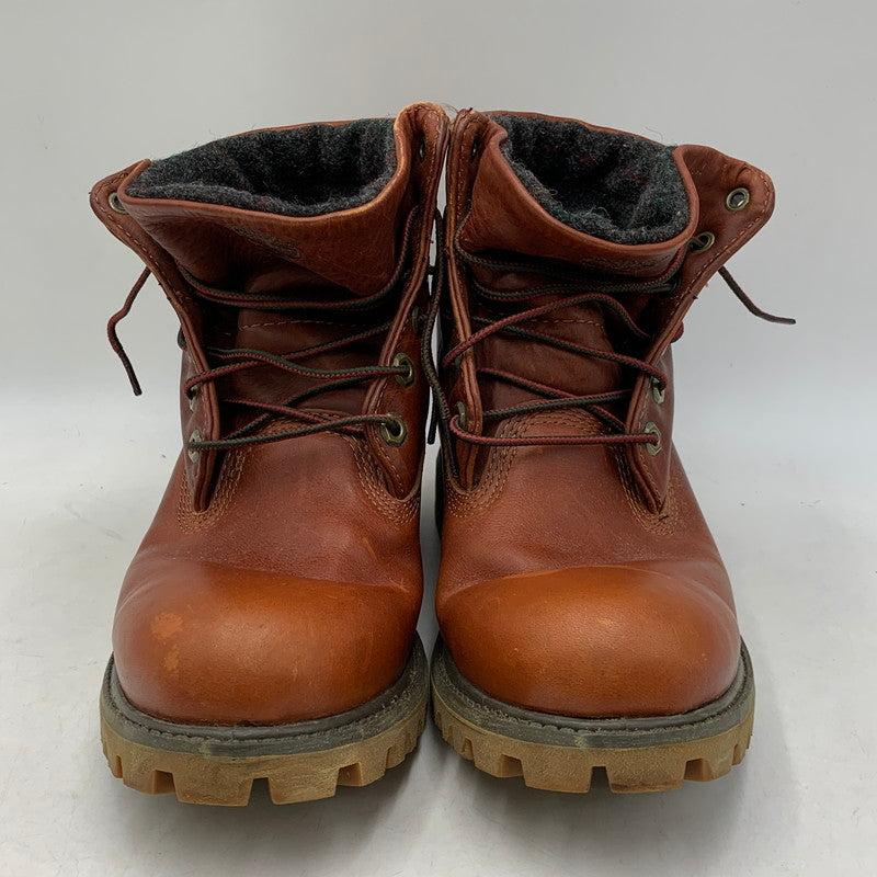 【中古品】【メンズ/レディース】 TIMBERLAND ティンバーランド×WOOLRICH ウールリッチ 6751R EARTHKEEPERS LEATHER BOOTS アースキーパーズ レザー ブーツ シューズ 靴 164-260818-ya-12-izu サイズ：26cm カラー：ブラウン 万代Net店