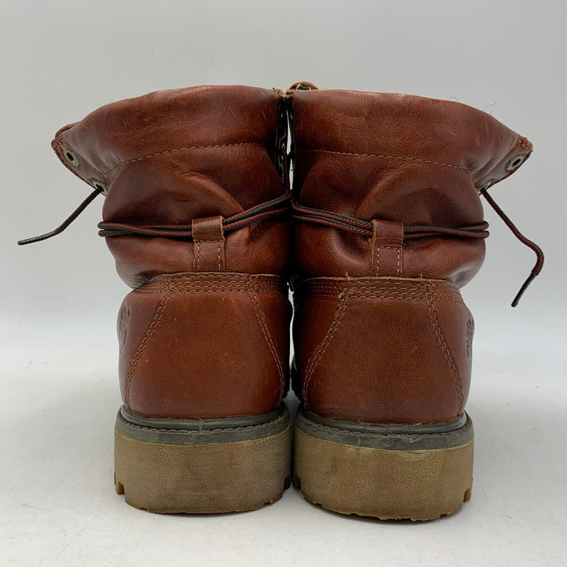 【中古品】【メンズ/レディース】 TIMBERLAND ティンバーランド×WOOLRICH ウールリッチ 6751R EARTHKEEPERS LEATHER BOOTS アースキーパーズ レザー ブーツ シューズ 靴 164-260818-ya-12-izu サイズ：26cm カラー：ブラウン 万代Net店