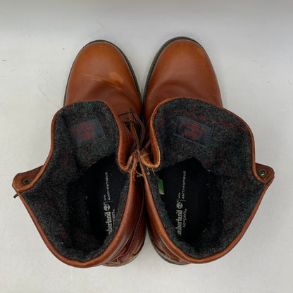 【中古品】【メンズ/レディース】 TIMBERLAND ティンバーランド×WOOLRICH ウールリッチ 6751R EARTHKEEPERS LEATHER BOOTS アースキーパーズ レザー ブーツ シューズ 靴 164-260818-ya-12-izu サイズ：26cm カラー：ブラウン 万代Net店