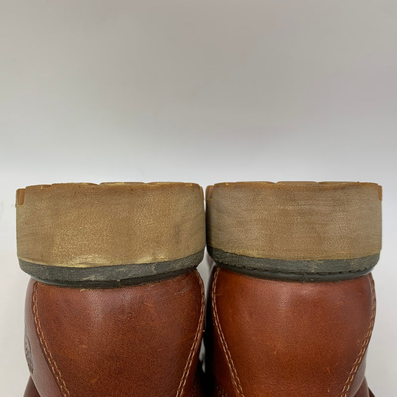 【中古品】【メンズ/レディース】 TIMBERLAND ティンバーランド×WOOLRICH ウールリッチ 6751R EARTHKEEPERS LEATHER BOOTS アースキーパーズ レザー ブーツ シューズ 靴 164-260818-ya-12-izu サイズ：26cm カラー：ブラウン 万代Net店