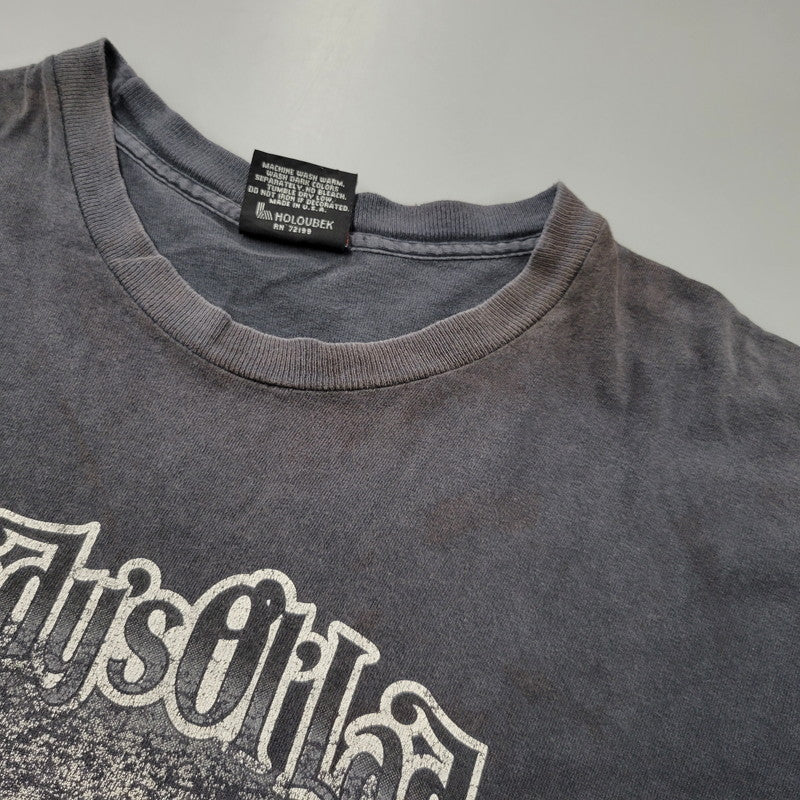 【現状渡し品】【メンズ】 HARLEY DAVIDSON ハーレーダビッドソン USA製 両シングル NOBODY'S OL' LADY SS TEE ショートスリーブ Tシャツ トップス 146-260815-kh-02-izu サイズ：XL カラー：ブラック系 万代Net店