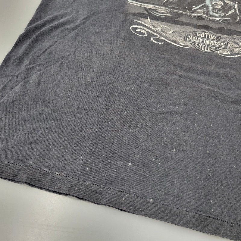 【現状渡し品】【メンズ】 HARLEY DAVIDSON ハーレーダビッドソン USA製 両シングル NOBODY'S OL' LADY SS TEE ショートスリーブ Tシャツ トップス 146-260815-kh-02-izu サイズ：XL カラー：ブラック系 万代Net店