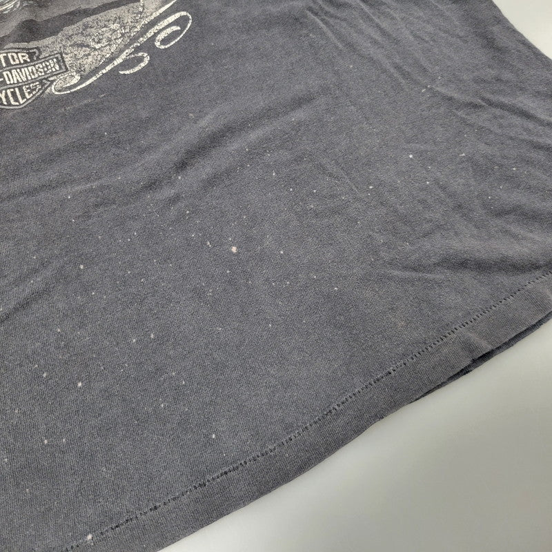 【現状渡し品】【メンズ】 HARLEY DAVIDSON ハーレーダビッドソン USA製 両シングル NOBODY'S OL' LADY SS TEE ショートスリーブ Tシャツ トップス 146-260815-kh-02-izu サイズ：XL カラー：ブラック系 万代Net店